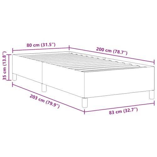 Okvir kreveta Plava 80x200 cm Čordura Cijena