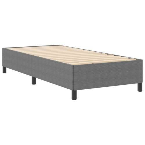 Krevetna Okvir Svjetlosiva 90x200 cm Kordurov Tkanina Cijena