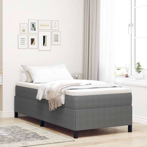 Krevet Lagana Siva 100x200 cm Udobna Tkanina Cijena