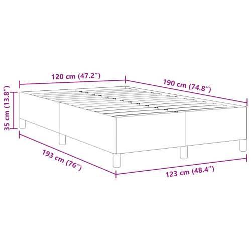 Okvir kreveta Svijetlo Zelena Siva 120x190 cm Odjeća od kordura Cijena
