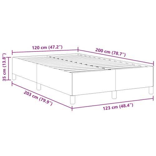 Okvir kreveta Plava 120x200 cm Tkanina od kordura Cijena