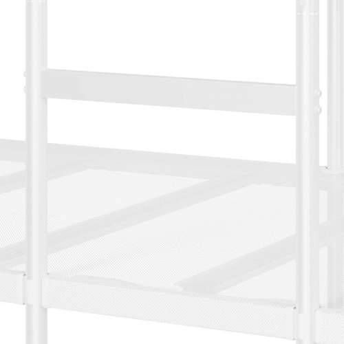Krevet na kat bez madraca bijeli 107x203 cm čelik - Bijela 107 x 203 cm Cijena