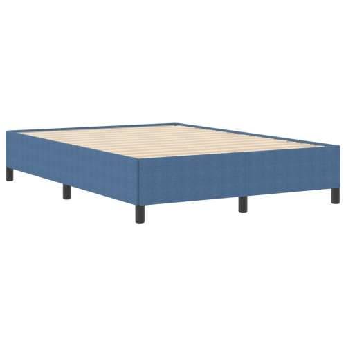 Krevet Plavi 140x200 cm Corduroy Tkanina Cijena