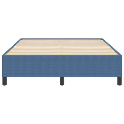 Krevet Plavi 140x200 cm Corduroy Tkanina Cijena