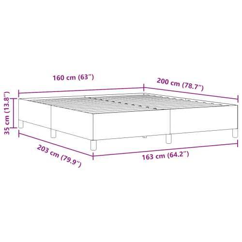 Okvir kreveta Svjetlosiva 160x200 cm Tkanina somot Cijena