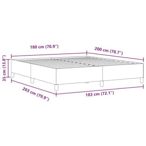 Okvir kreveta tamno sivi 180x200 cm od korduroja Cijena