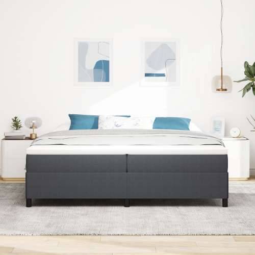 Krevetna konstrukcija Tamnosiva 200x200 cm Od Corduroy tkanine Cijena