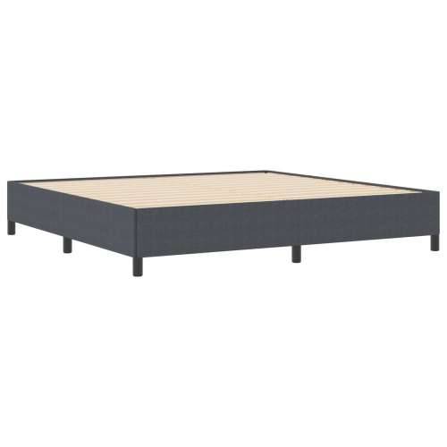 Krevetna konstrukcija Tamnosiva 200x200 cm Od Corduroy tkanine Cijena