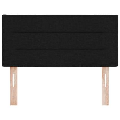 Naslon za glavu s linijskim dizajnom crni 90 cm tkanina Cijena