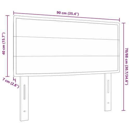 Uzglavlje Linije Dizajn Plava 90 cm Tkanina Cijena