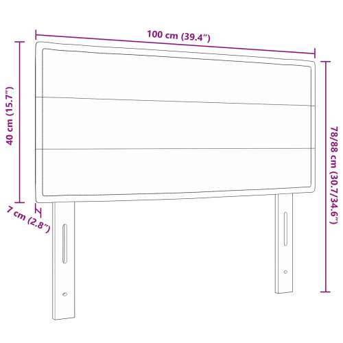 Naslon za glavu s linijama dizajna Crna 100 cm Tkanina Cijena