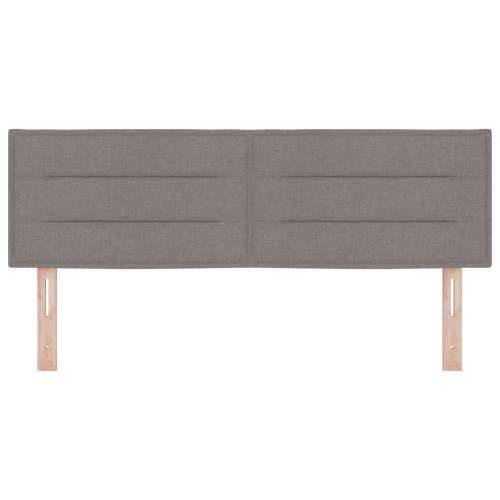 Naslon za glavu s dizajnom linija taupe 160 cm tkanina Cijena