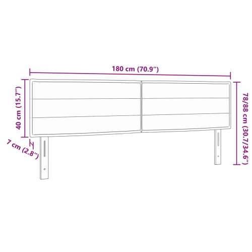 Naslon za glavu Linije dizajn Plava 180 cm Tkanina Cijena