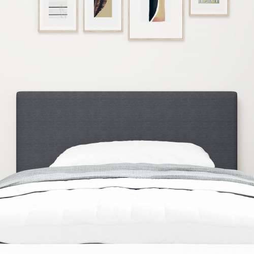 Naslon za glavu S Plain Dizajn Tamno Siva 100 cm Od Corduroy Tkanine Cijena
