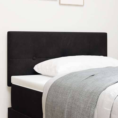 Uzglavlje s gumbima crno 80 cm baršun Cijena