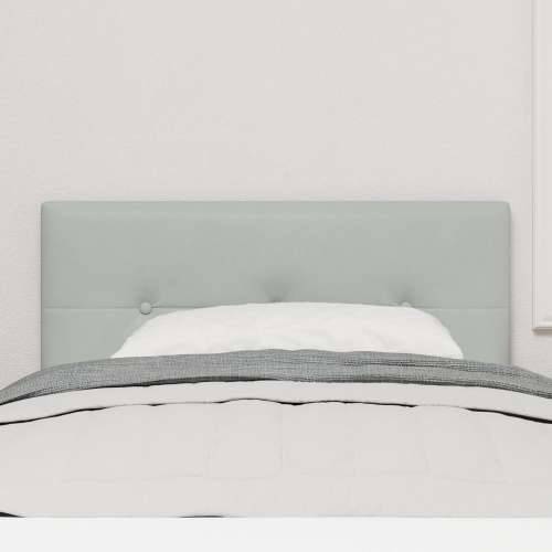 Naslon za glavu s gumbićima svjetlosive 90 cm od velura Cijena