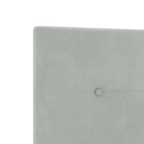 Naslon za glavu s gumbićima svjetlosive 90 cm od velura Cijena