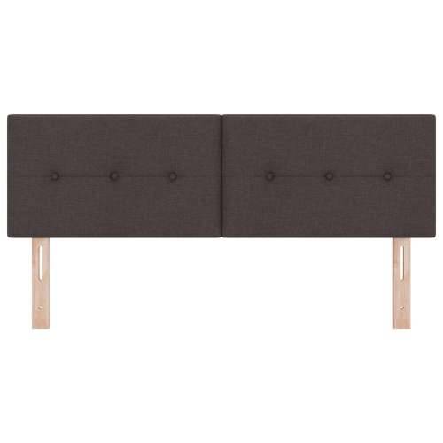 Naslon za glavu s gumbima, tamno smeđi, 140 cm, tkanina Cijena