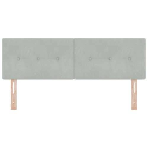 Naslon za glavu s gumbima, svjetlosiva, 140 cm, baršun Cijena