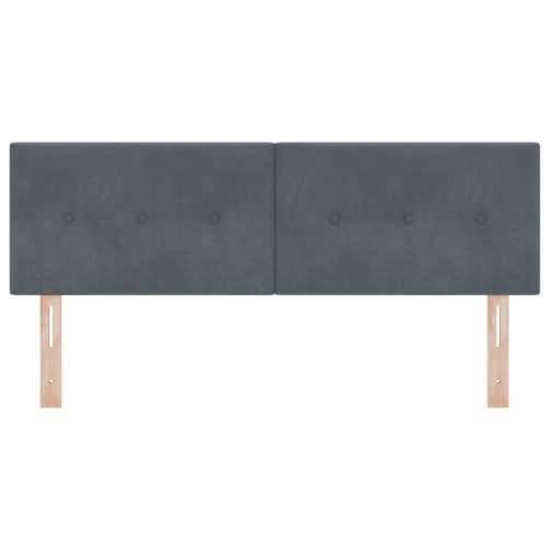 Uzglavlje s dugmadi, tamnosivo, 140 cm, baršun Cijena
