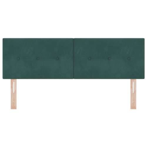 Naslon za glavu s gumbima, tamno zelena, 140 cm, baršun Cijena
