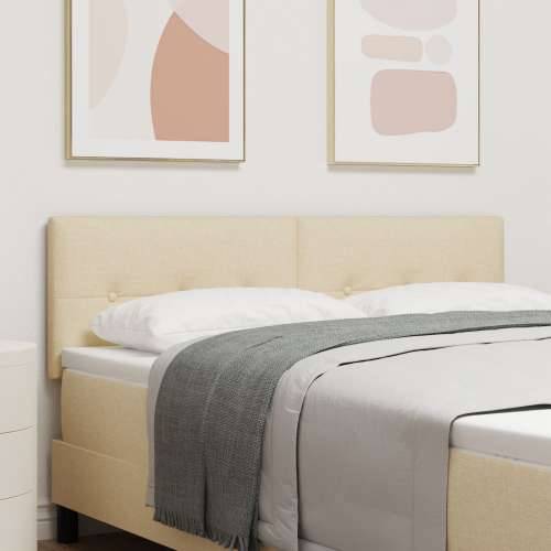 Naslon za glavu s gumbima krem 160 cm tekstil Cijena