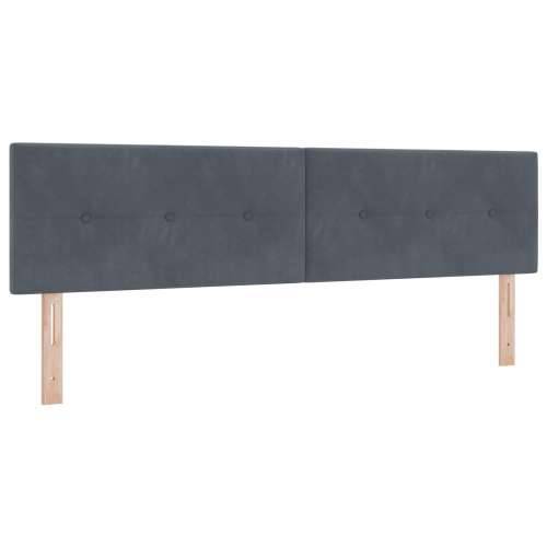 Naslon za glavu s gumbima, tamnosivi, 180 cm, baršun Cijena