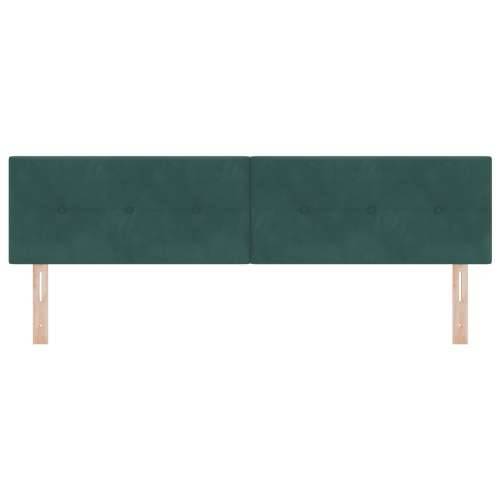 Naslon za glavu s gumbićima, tamnozelena, 180 cm, baršun Cijena