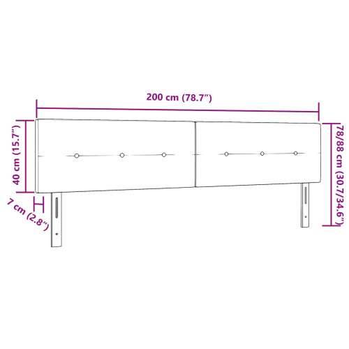 Uzglavlje s gumbima Smeđa 200 cm Tkanina Cijena