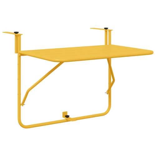 Preklopni Stol za Balkon Senf 60x40 cm Čelik Cijena