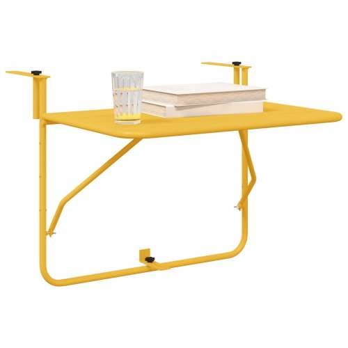 Preklopni Stol za Balkon Senf 60x40 cm Čelik Cijena