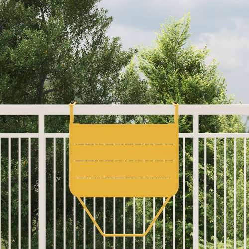 Preklopni Stol za Balkon Senf 60x40 cm Čelik Cijena