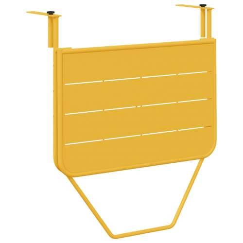 Preklopni Stol za Balkon Senf 60x40 cm Čelik Cijena