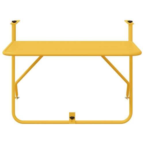 Preklopni Stol za Balkon Senf 60x40 cm Čelik Cijena