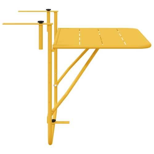 Preklopni Stol za Balkon Senf 60x40 cm Čelik Cijena