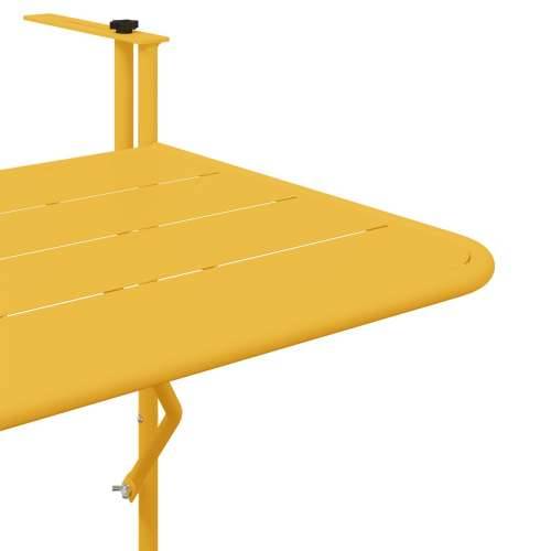 Preklopni Stol za Balkon Senf 60x40 cm Čelik Cijena
