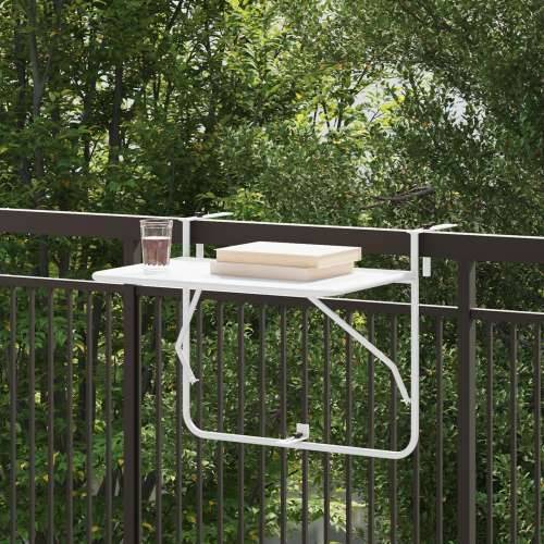 Ovisni Balkon Stol Sklopivi Bijeli 60x40 cm Čelik Cijena