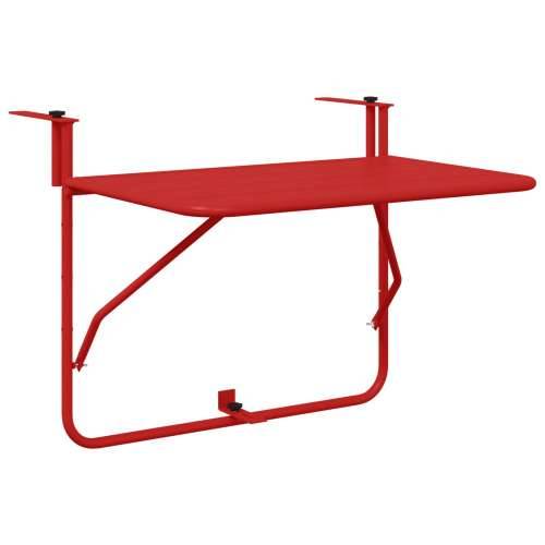 Preklopni Stol za Balkon Crvene Boje 60x40 cm od Čelika Cijena