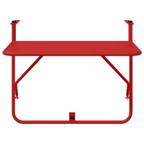 Preklopni Stol za Balkon Crvene Boje 60x40 cm od Čelika Cijena