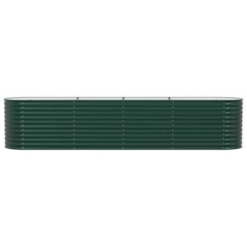 Povrtnjak na povišenoj gredici Zelena 400x80x81 cm Galvanizirani čelik Cijena