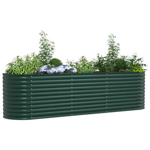 Vrtna povišena gredica Zelena 320x80x81 cm od pocinčanog čelika Cijena
