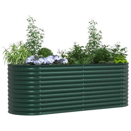 Vrtni povišeni krevet Zeleno 240x80x81 cm Galvanizirano čelik Cijena