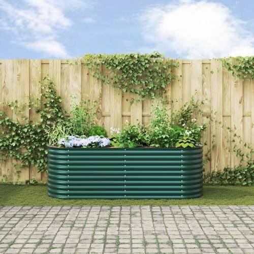 Vrtni povišeni krevet Zeleno 240x80x81 cm Galvanizirano čelik Cijena