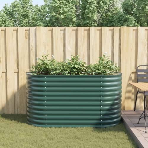 Gredica za vrt Zelena 160x80x81 cm Galvanizirani čelik Cijena