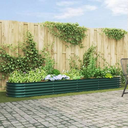 Vrtni povišeni krevet Zeleni 400x80x44 cm Galvanizirani čelik Cijena