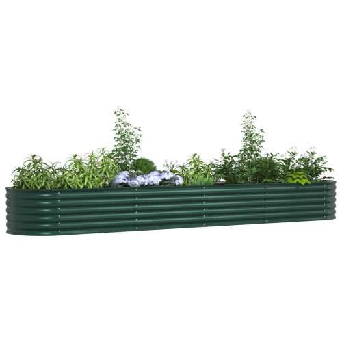 Vrtni povišeni krevet Zeleni 400x80x44 cm Galvanizirani čelik Cijena