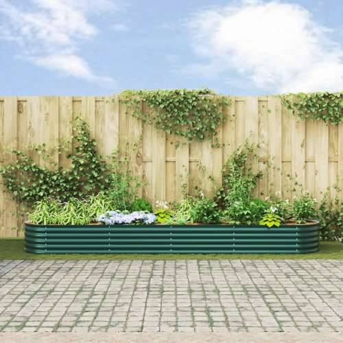 Vrtni povišeni krevet Zeleni 400x80x44 cm Galvanizirani čelik Cijena