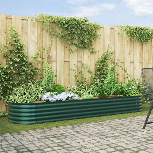 Vrtni povišeni krevet Zeleni 320x80x44 cm Galvanizirani čelik Cijena