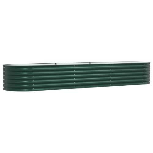 Vrtni povišeni krevet Zeleni 320x80x44 cm Galvanizirani čelik Cijena