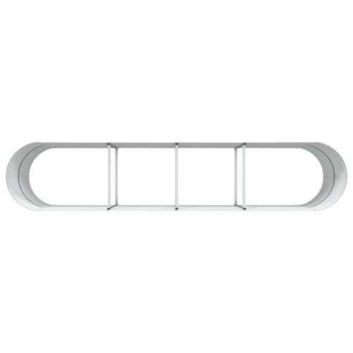 Vrtna Povišena Gredica Smeđa 400x80x81 cm Galvanizirani Čelik Cijena